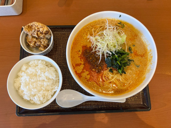「胡麻香る四川風担々麺セット(1298)」@デニーズ 国分寺駅前店の写真