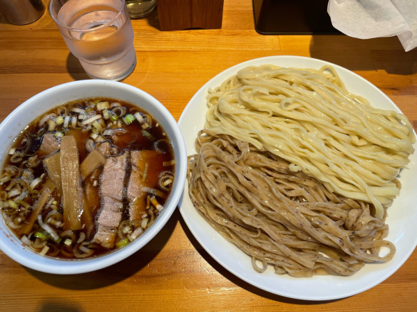 「焙煎二色つけ麺(大盛)」@らぁめん りきどうの写真