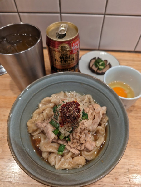 「【限定】手打スタミナ(生卵付き)＋宇ち多