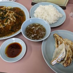 冷やしスタミナ➕餃子➕ライス