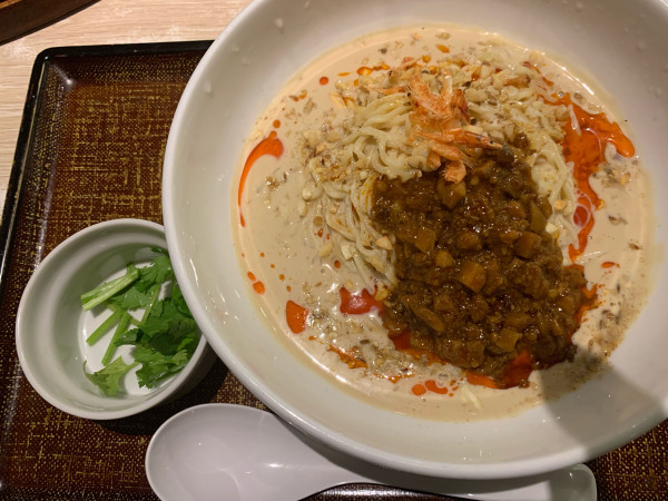 「冷やし豆乳担々麺(飯田商店)」@デニーズ いわき平店の写真