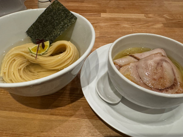 「昆布水つけ麺　塩　肉増し　玉子」@麺 コレキヨの写真