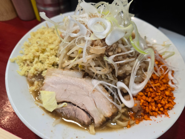 「ラーメン(大)・しょうが・ねぎ ￥1,380」@ラーメン鷹の目 東陽町店の写真