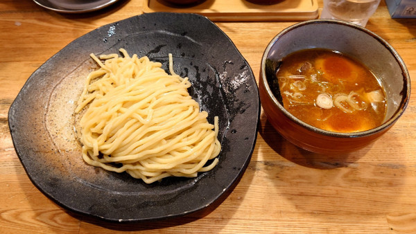 「つけ麺 並盛り ＋味玉」@つけ麺屋 やすべえ 練馬店の写真