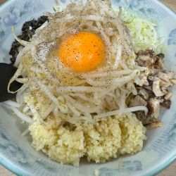 スタミナまぜそば980円+ミニカレー120円