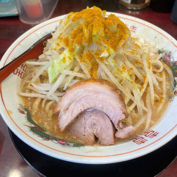 「プチ　カレー　野菜　アブラ　普通」@ぶっ豚 京王稲田堤店の写真