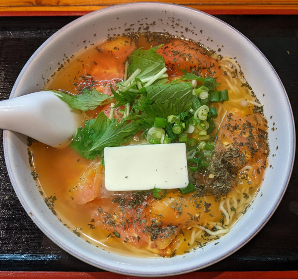 「とまとらーめん 1,200円」@麺ぽーかろぅの写真