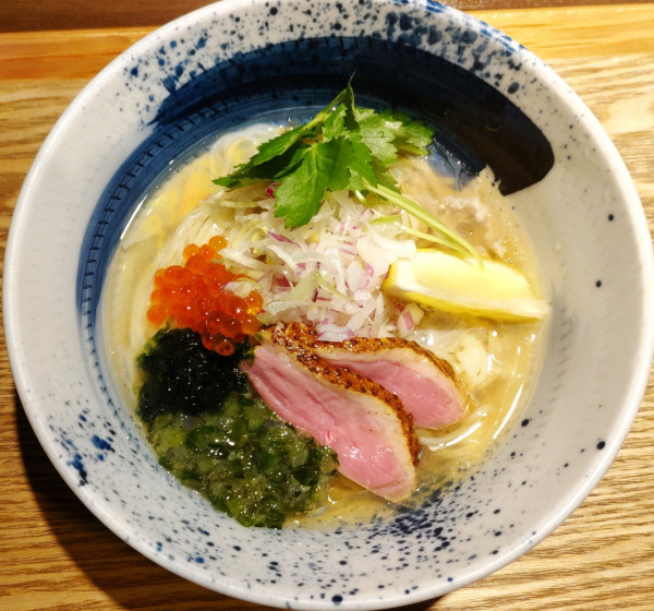 「鴨と貝の 冷やしそば （塩)」@鴨出汁中華蕎麦 麺屋yoshikiの写真