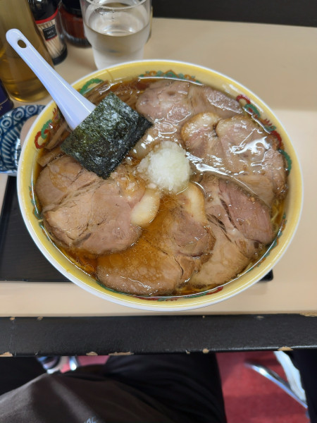 「ロースチャーシューマン超特大+味玉」@タンタンの写真