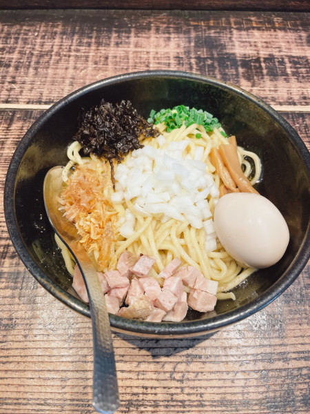 「塩油そば味玉付き」@麺や 結の写真