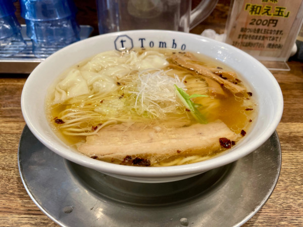 「汐の旨味ソバ 皮ワンタン」@Tomboの写真