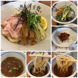 煮干しのざる中華 1000円アサリご飯300円