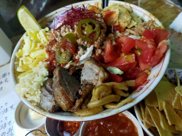 「めきしかん・大・トルイティーヤ（にんにく・火の別・マヨ別）」@自家製麺 まさき（非乳化） 2号店の写真