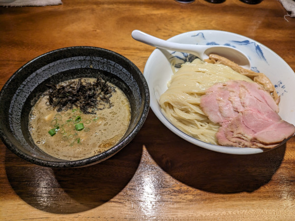 「濃厚煮干しつけソバ(1100円)」@純水煮干し中華そば 幻庵の写真