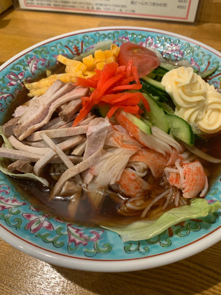 「冷やし中華(ﾏﾖﾈｰｽﾞ多め)」@とりや食堂の写真