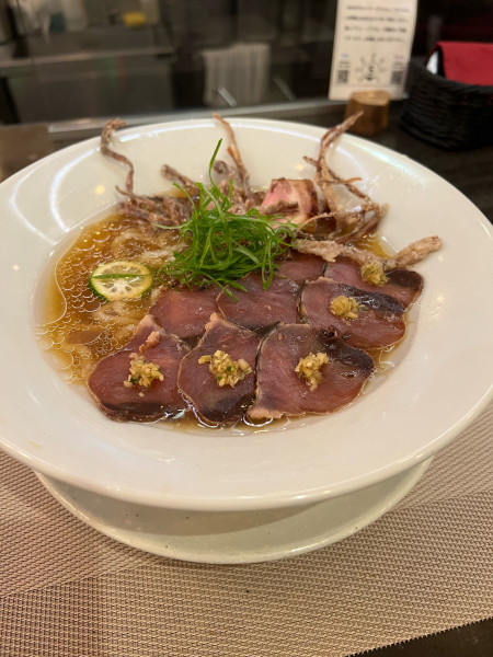 「限定冷やし塩鰹ラーメン」@MENSHOの写真