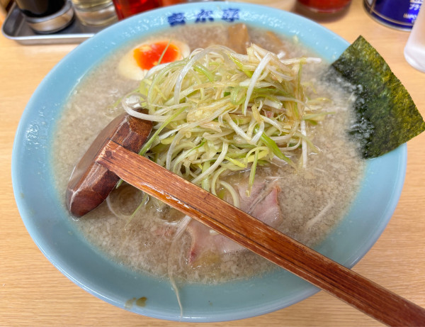 「ネギラーメン　小」@ラーメン青木亭 越谷店の写真