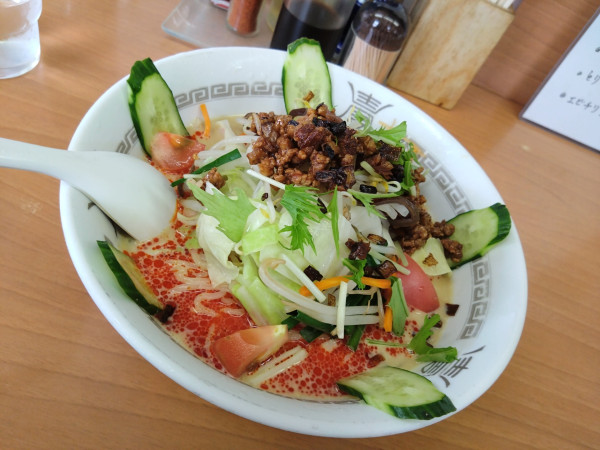 「冷し担々麺 900円」@源ちゃんラーメンの写真