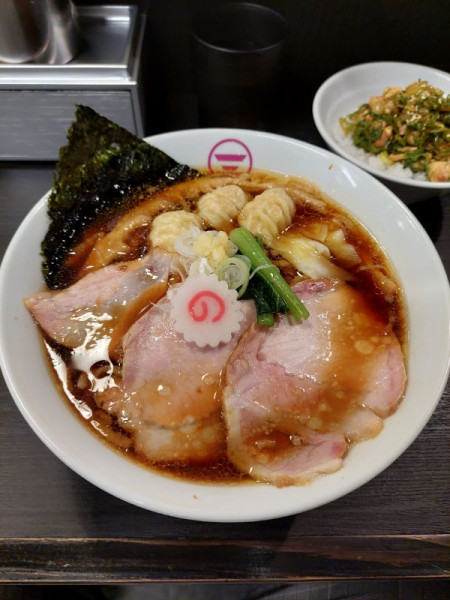 「特生姜醤油そば大盛＋ネギ飯」@横浜中華そば 維新商店の写真