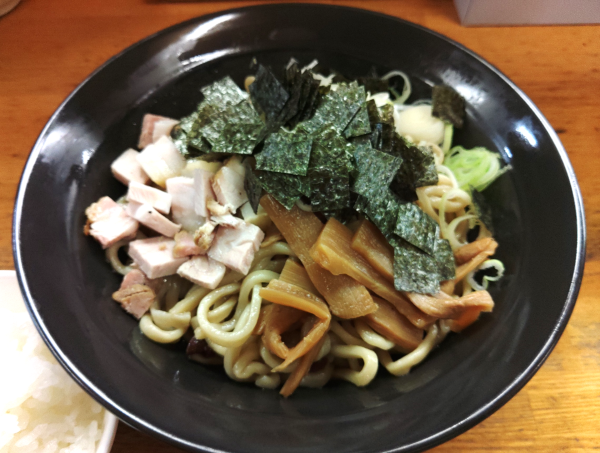 「【限定】あぶらそば ￥850・半ライス ￥100」@麺屋信玄の写真