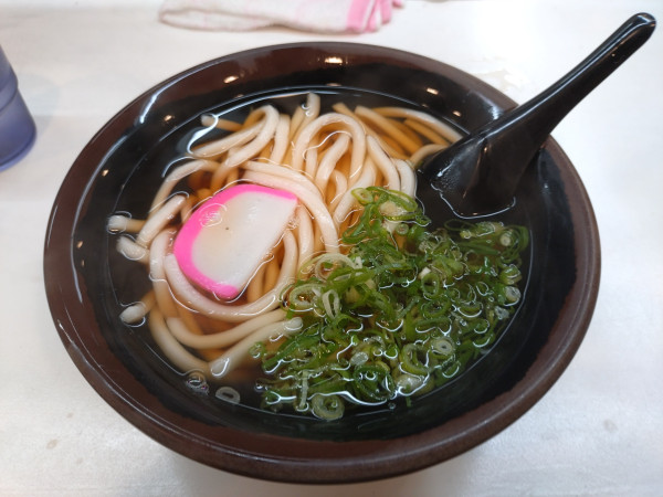 「かけうどん260円」@なんばうどんの写真