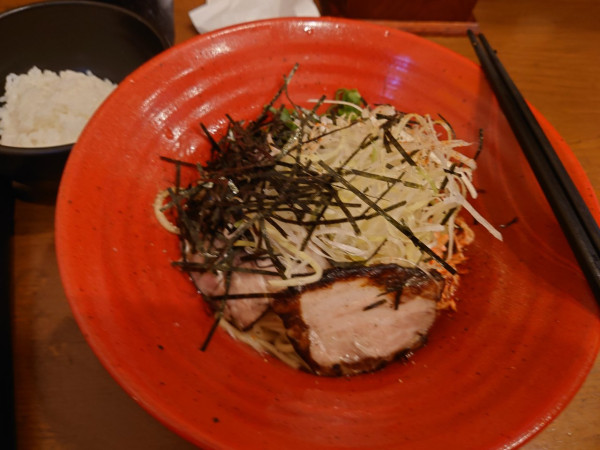 「海老塩油そば」@伝承油そば こぶたのはなの写真