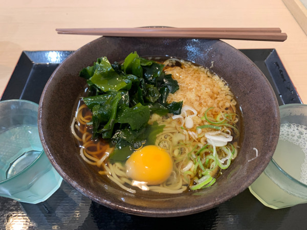 「朝そば 450円」@ゆで太郎 淡路町店の写真