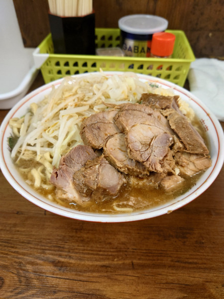 「大豚  ネギ   ニンニク  カラメ」@ラーメン二郎 品川店の写真