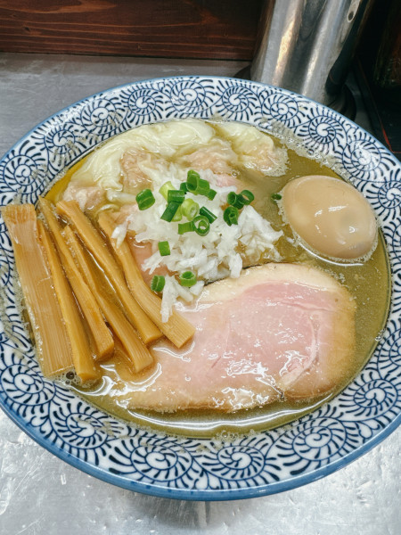 「2種煮干し銀塩(アニマルオフ)」@麺や 睡蓮の写真