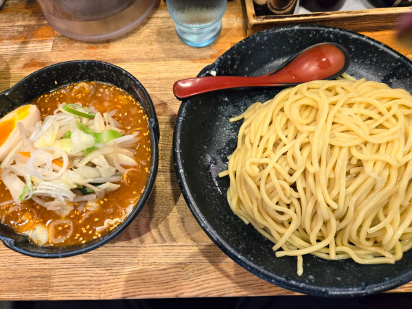 「辛味噌つけ麺大盛り」@つけ麺道 たけしの写真