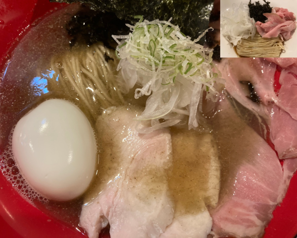 「淡麗特製+カサゴ和え玉」@麺屋 喜楽明人の写真