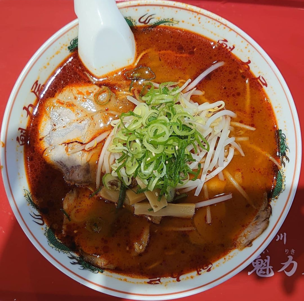 「辛みそラーメン 麺大盛」@京都北白川 ラーメン 魁力屋 イオンモールむさし村山店の写真