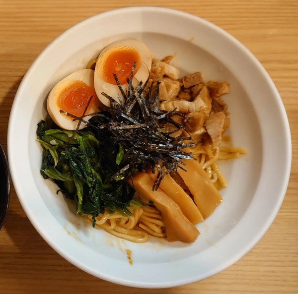 「油そば スープ付」@横浜家系らーめん春樹 江戸川橋店の写真