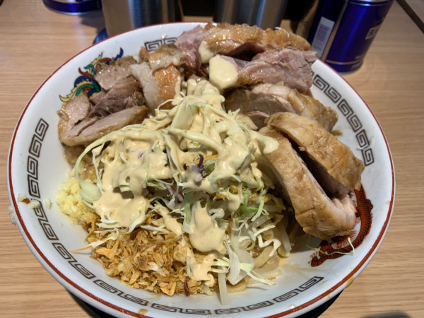 「冷やし中華ミニ豚W」@ラーメン豚山 門前仲町店の写真