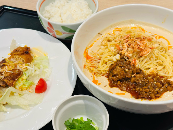 「冷やし豆乳担々麺 おすすめセット 1,980円」@デニーズ 南砂店の写真