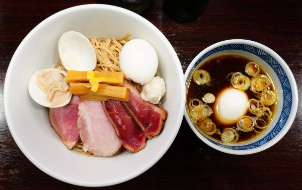 「味玉鶏つけそば＋ハートランド」@麺屋 ルリカケスの写真