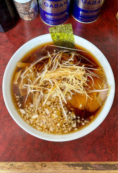 「ネギラーメン大盛（800+100）」@三番亭の写真