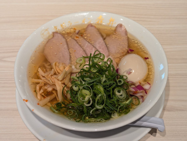 「特製塩ラーメン」@京都ラーメン森井 水戸京成百貨店の写真