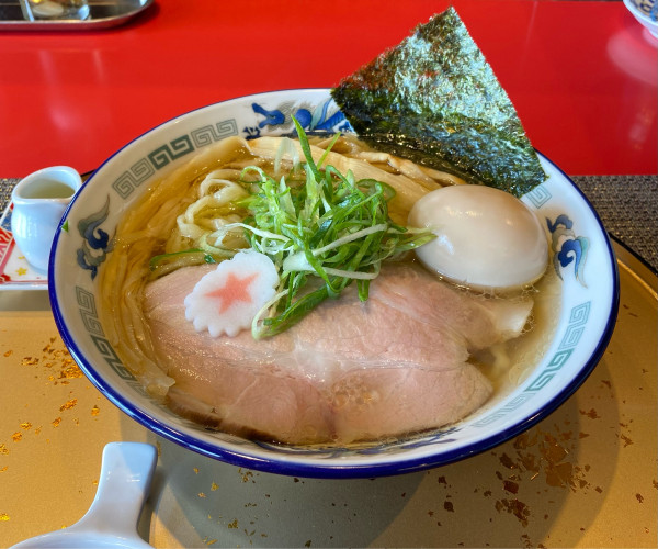 「地鶏中華そば(塩・太麺)」@中華そば 凜星の写真