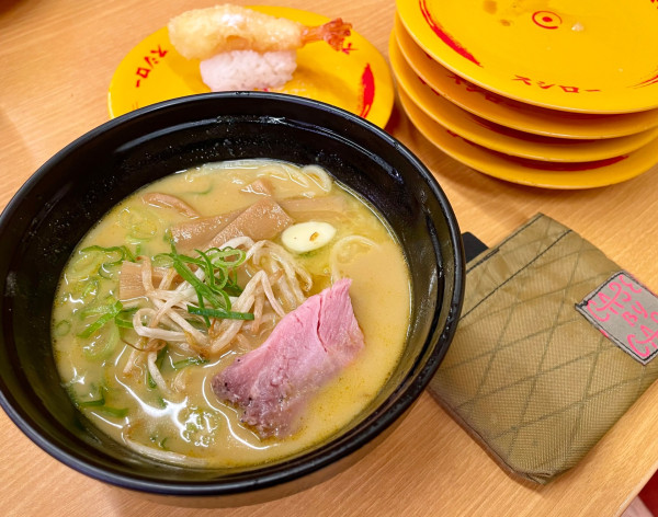 「青森カレー牛乳ラーメン」@スシロー 田無店の写真