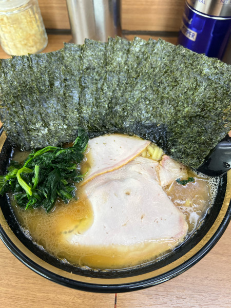 「のりラーメン中盛り」@ラーメン林家 木更津店の写真