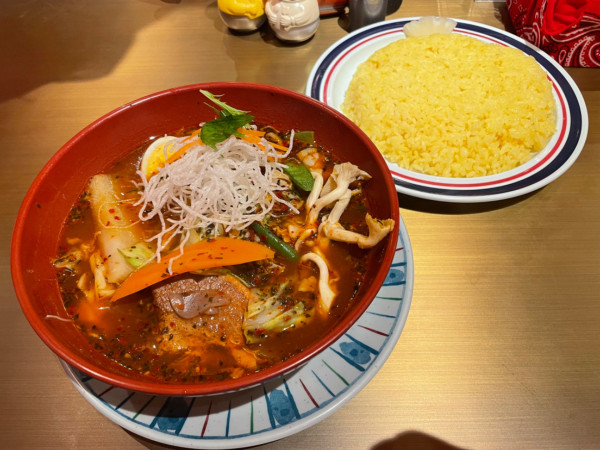 「ポーク角煮、マジックのマッシュ」@マジックスパイス 東京御殿の写真