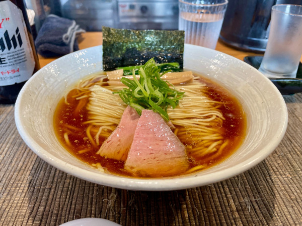 「アサヒスーパードライ＋今宵の酒＋チャーシュー皿→ 醤油らぁ麺」@麺屋 さくら井の写真