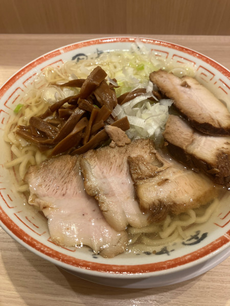 「冷かけ中華そば　チャーシュー2枚マシ」@中華そば専門 田中そば店 武蔵境店の写真