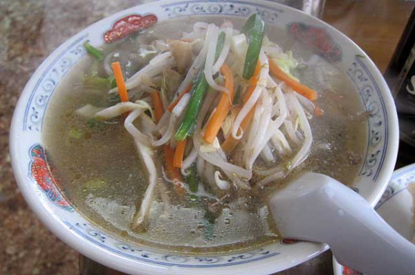 「タンメン　650円」@食堂みのりの写真