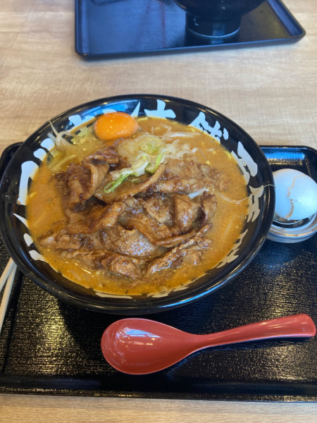 「炙り豚バラ100年マルキン味噌ラーメン1050円」@マルキン本舗 名古屋一宮店の写真
