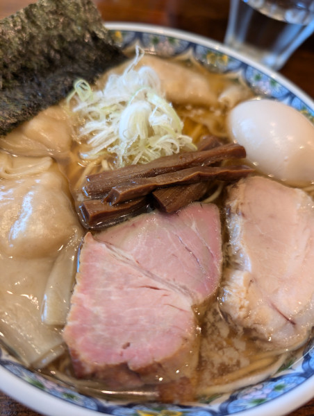 「奈つやのもちもち雲呑味玉中華そば」@奈つやの中華そばの写真