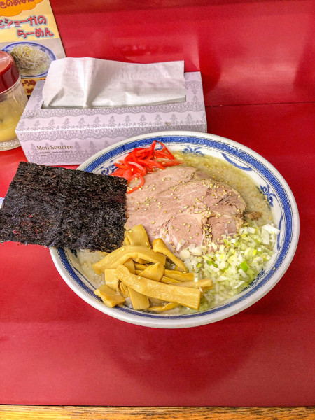 「塩らーめん大盛（超こってり・細麺・紅生姜あり）」@らーめん雅 茅ヶ崎店の写真