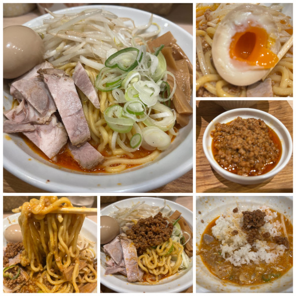 「【限定】あえめんリスペクト1000円肉味噌50円半ライス」@麺屋 幸生の写真