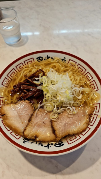 「冷かけ中華そば大盛り」@中華そば専門 田中そば店 大宮別所店の写真